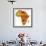 Ethiopia on Actual Map of Africa-michal812-Framed Art Print displayed on a wall