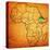 Ethiopia on Actual Map of Africa-michal812-Stretched Canvas