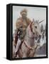 Ethiopian Horseman During British Queen Elizabeth II's Visit-John Loengard-Framed Stretched Canvas