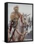 Ethiopian Horseman During British Queen Elizabeth II's Visit-John Loengard-Framed Stretched Canvas