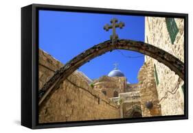 Ethiopian Monastery and Church of the Holy Sepulchre, Old City, Jerusalem, Israel, Middle East-Neil Farrin-Framed Stretched Canvas