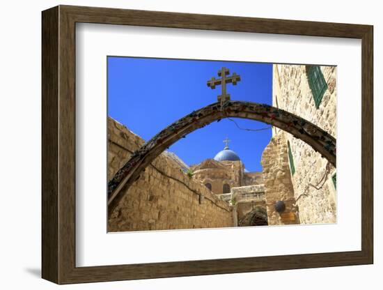 Ethiopian Monastery and Church of the Holy Sepulchre, Old City, Jerusalem, Israel, Middle East-Neil Farrin-Framed Photographic Print