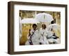 Ethiopian Orthodox Christians during the Holy Thursday Pontifical Mass, Jerusalem, Israel-Oded Balilty-Framed Photographic Print