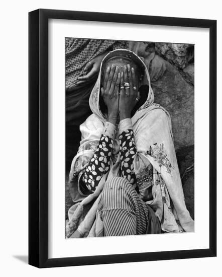 Ethiopian Woman Covering Her Face with Her Hands-Alfred Eisenstaedt-Framed Photographic Print