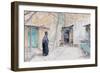 Ethiopians on the Church of the Holy Sepulchre, Jerusalem, 2019 (W/C on Paper)-Lucy Willis-Framed Giclee Print