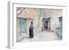 Ethiopians on the Church of the Holy Sepulchre, Jerusalem, 2019 (W/C on Paper)-Lucy Willis-Framed Giclee Print