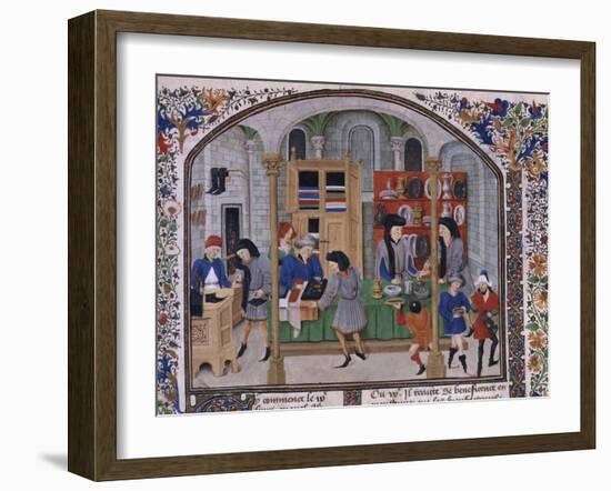 Ethique, politique et économiques d'Aristote : la monnaie comme mesure des échanges commerciaux-null-Framed Giclee Print