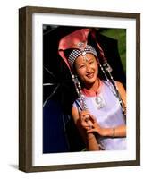 Ethnic Dancer in Traditional Costume in Kumming, Yunnan, China-Bill Bachmann-Framed Photographic Print