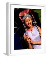 Ethnic Dancer in Traditional Costume in Kumming, Yunnan, China-Bill Bachmann-Framed Photographic Print