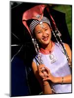 Ethnic Dancer in Traditional Costume in Kumming, Yunnan, China-Bill Bachmann-Mounted Photographic Print