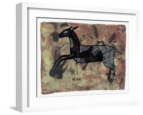 Ethnic Deer-Maria Pietri Lalor-Framed Giclee Print