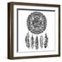 Ethnic Dream Catcher-transiastock-Framed Art Print