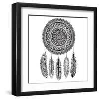 Ethnic Dream Catcher-transiastock-Framed Art Print