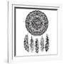 Ethnic Dream Catcher-transiastock-Framed Art Print