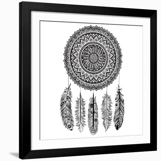 Ethnic Dream Catcher-transiastock-Framed Art Print