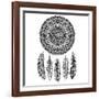 Ethnic Dream Catcher-transiastock-Framed Art Print