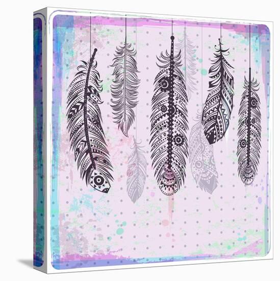 Ethnic Dream Catcher-transiastock-Stretched Canvas