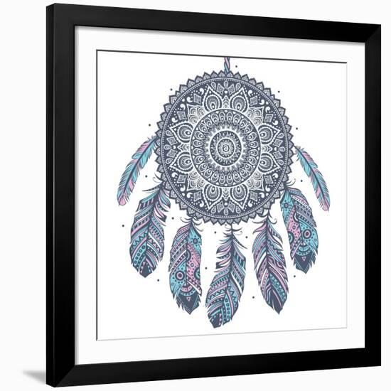 Ethnic Dream Catcher-transiastock-Framed Art Print