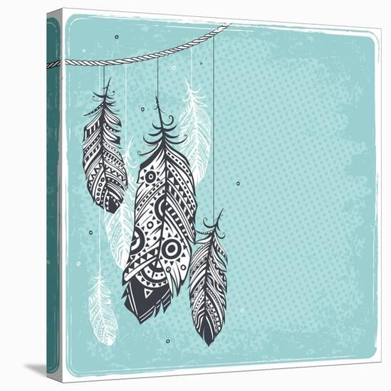 Ethnic Dream Catcher-transiastock-Stretched Canvas