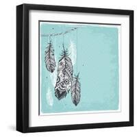 Ethnic Dream Catcher-transiastock-Framed Art Print