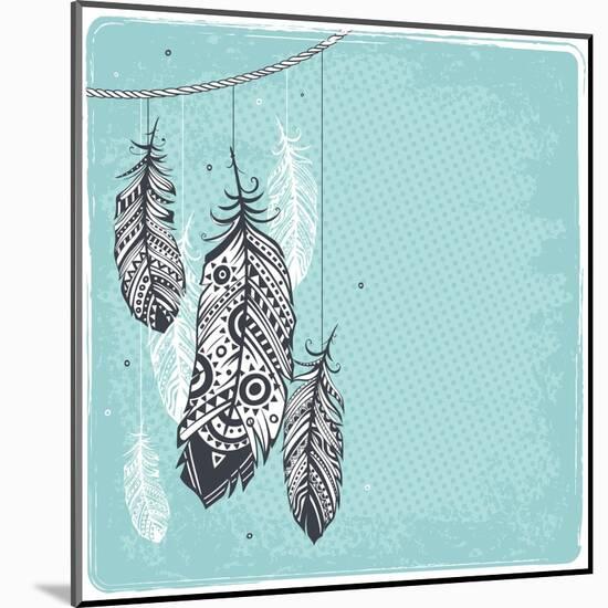 Ethnic Dream Catcher-transiastock-Mounted Art Print