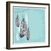 Ethnic Dream Catcher-transiastock-Framed Art Print