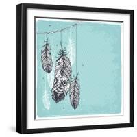 Ethnic Dream Catcher-transiastock-Framed Art Print