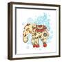 Ethnic Elephant-transiastock-Framed Premium Giclee Print