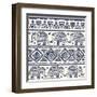 Ethnic Elephant-transiastock-Framed Art Print