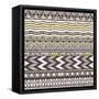 Ethnic Seamless Pattern-evdakovka-Framed Stretched Canvas