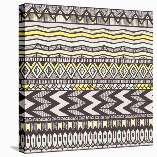 Ethnic Seamless Pattern-evdakovka-Stretched Canvas