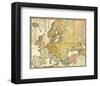 Ethnographische Karte von Europa, c.1847-Heinrich Berghaus-Framed Art Print