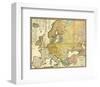 Ethnographische Karte von Europa, c.1847-Heinrich Berghaus-Framed Art Print