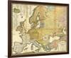 Ethnographische Karte von Europa, c.1847-Heinrich Berghaus-Framed Art Print