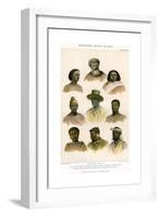 Ethnology, Races of Man, 1800-1900-R Anderson-Framed Giclee Print