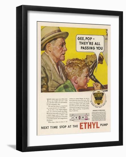 Ethyl Motor Fuel, Helps to Make Your Old Car Last Longer-Frederic Stanley-Framed Art Print