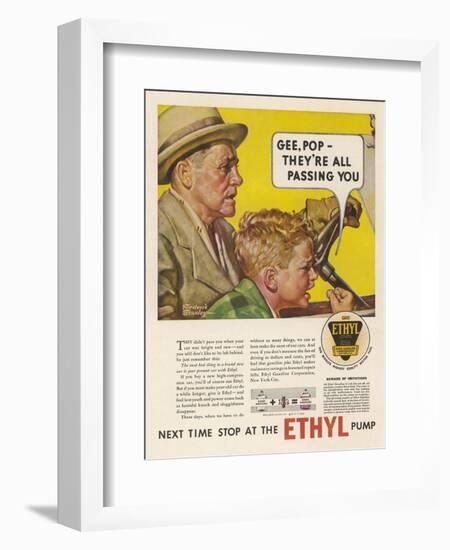 Ethyl Motor Fuel, Helps to Make Your Old Car Last Longer-Frederic Stanley-Framed Art Print