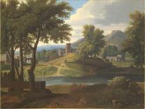 Landscape with Moses Saved from the River Nile-Etienne Allegrain-Giclee Print