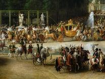 The Entry of Napoleon and Marie-Louise into the Tuileries Gardens on the Day of Their Wedding-Etienne-barthelemy Garnier-Giclee Print