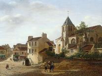 L'église de Montmartre, avec la tour du télégraphe Chappe-Etienne Bouhot-Giclee Print