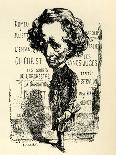 Berlioz caricature by Carjat-Etienne Carjat-Giclee Print