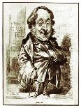 Berlioz caricature by Carjat-Etienne Carjat-Giclee Print