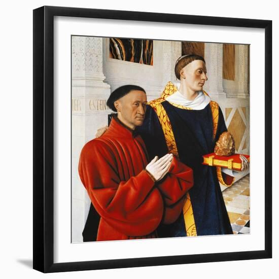 Etienne Chevalier and Saint Stephen-Jean Fouquet-Framed Giclee Print