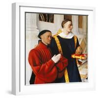 Etienne Chevalier and Saint Stephen-Jean Fouquet-Framed Giclee Print