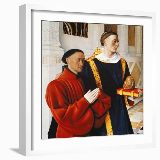 Etienne Chevalier and Saint Stephen-Jean Fouquet-Framed Giclee Print