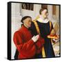 Etienne Chevalier and Saint Stephen-Jean Fouquet-Framed Stretched Canvas