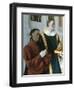 Etienne Chevalier and St Stephen, C1450-Jean Fouquet-Framed Giclee Print