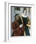 Etienne Chevalier and St Stephen, C1450-Jean Fouquet-Framed Giclee Print