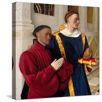 Étienne Chevalier with Saint Stephen, Ca 1454-Jean Fouquet-Stretched Canvas