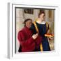 Étienne Chevalier with Saint Stephen, Ca 1454-Jean Fouquet-Framed Premium Giclee Print